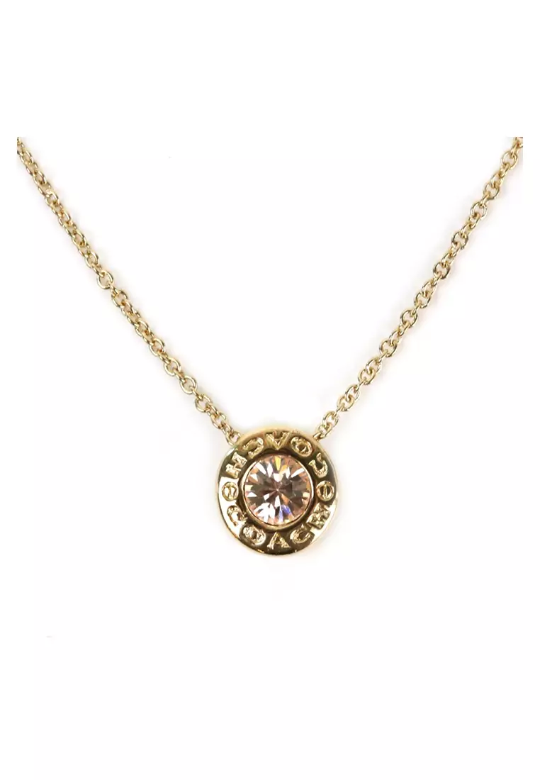 Coach gold necklace sales