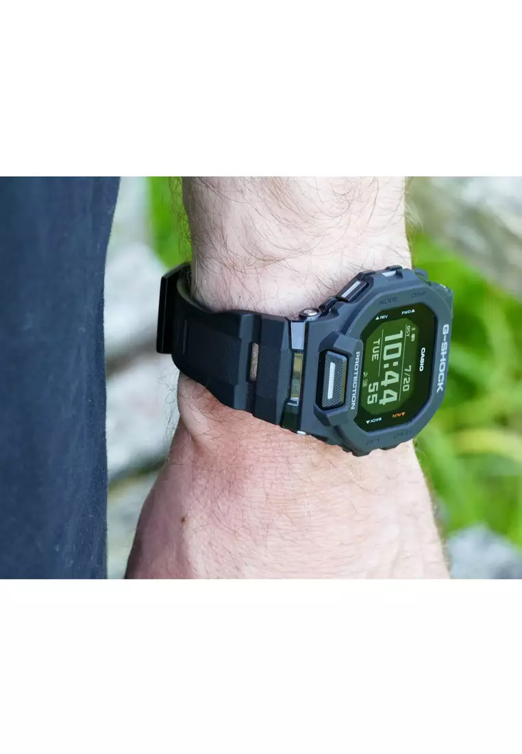 G-SQUAD Men's Analog Digital Watch GBD-200 Series Black Resin Band Sport Watch GBD-200UU-1
