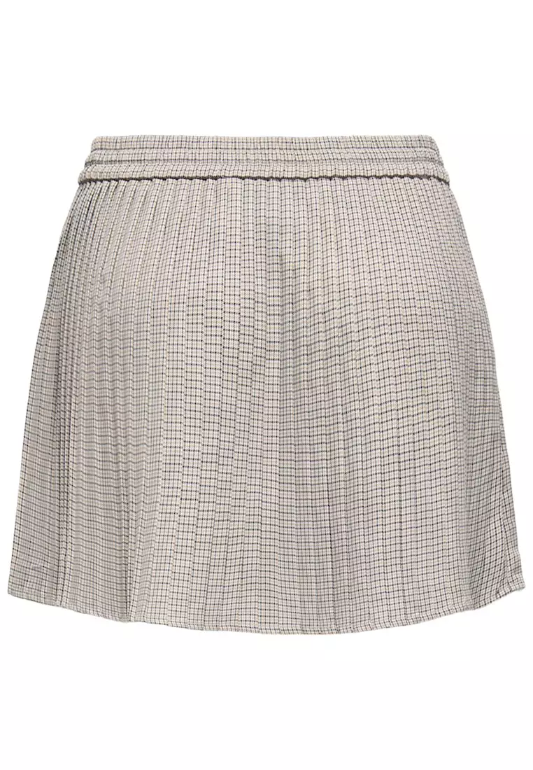 Check Pleat Skirt