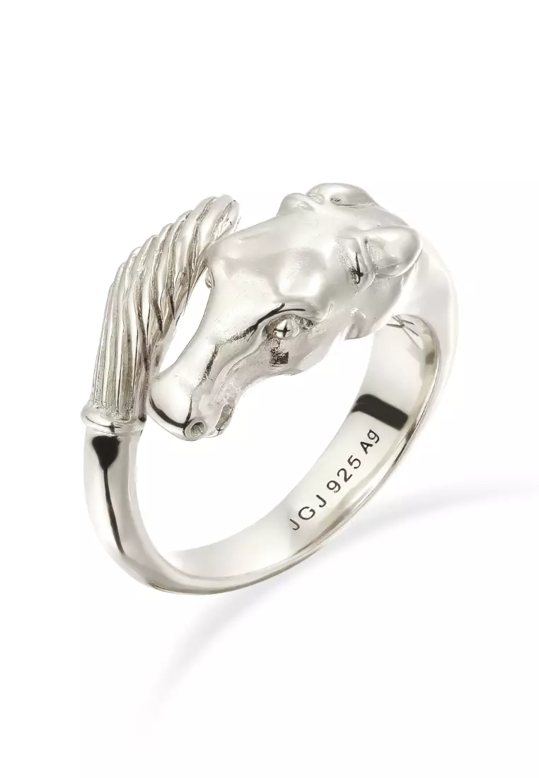 Kuzzoi Men's Silver Horse Ring 2026 | Buy Kuzzoi Online | ZALORA
