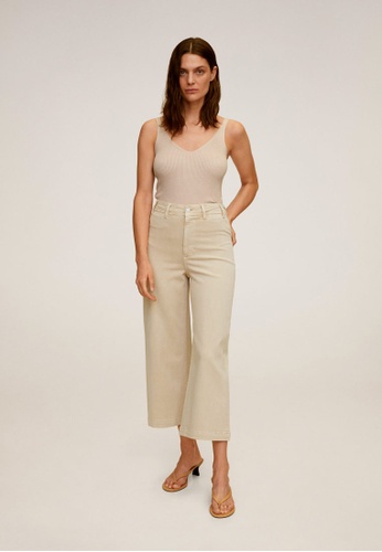 Buy Mango Jeans Culotte High Waist Online Zalora Singapore