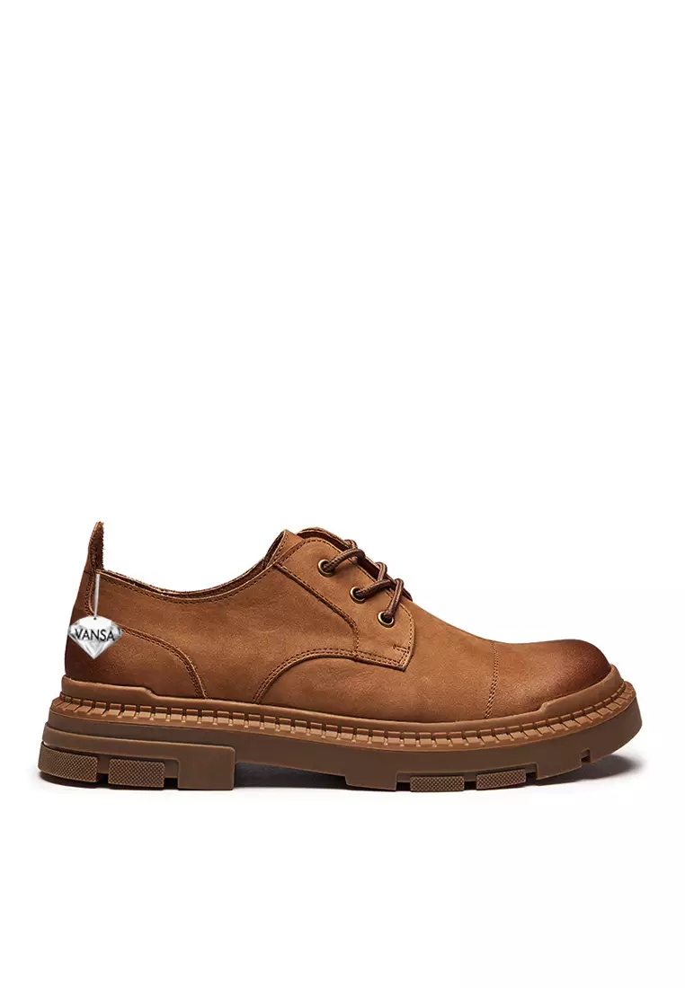 Discount on Twenty Eight Shoes  shoes - SKU: VANSA Top Layer Cowhide Lace Up Business Casual Shoes VSM-C-8302
