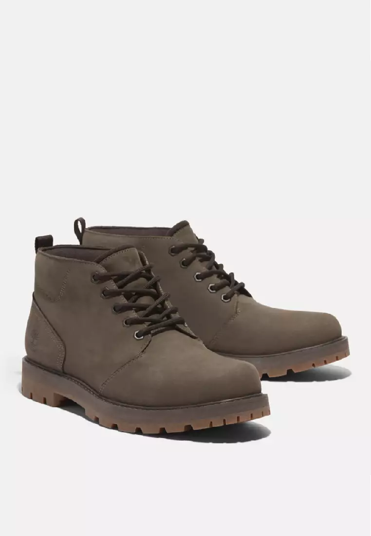 男款休閒防水中筒靴