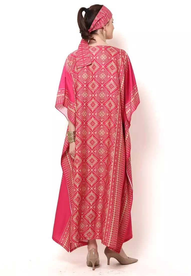 Kanzi Exclusive Short Sleeve Songket Kaftan