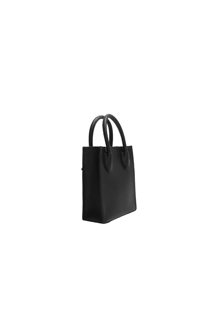 Michael Kors Mercer Extra-Small Pebbled Leather Crossbody Bag 35S1GM9T0L BLACK