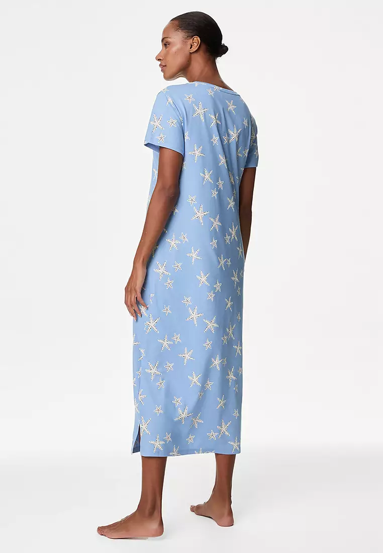 Cotton Modal Printed Nightdress