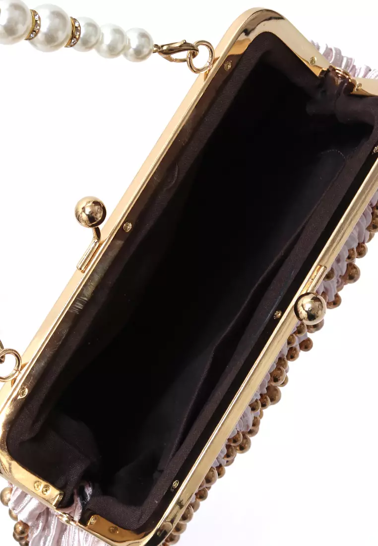 Eilaria Tas Selempang Pesta Wanita Hand Bag Mini Material Leather ORIGINAL - Pink