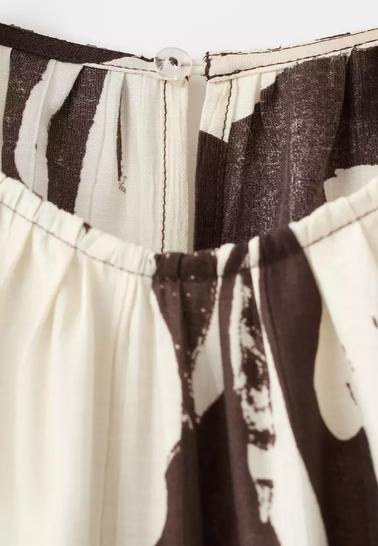 Printed Crop Jumpsuit