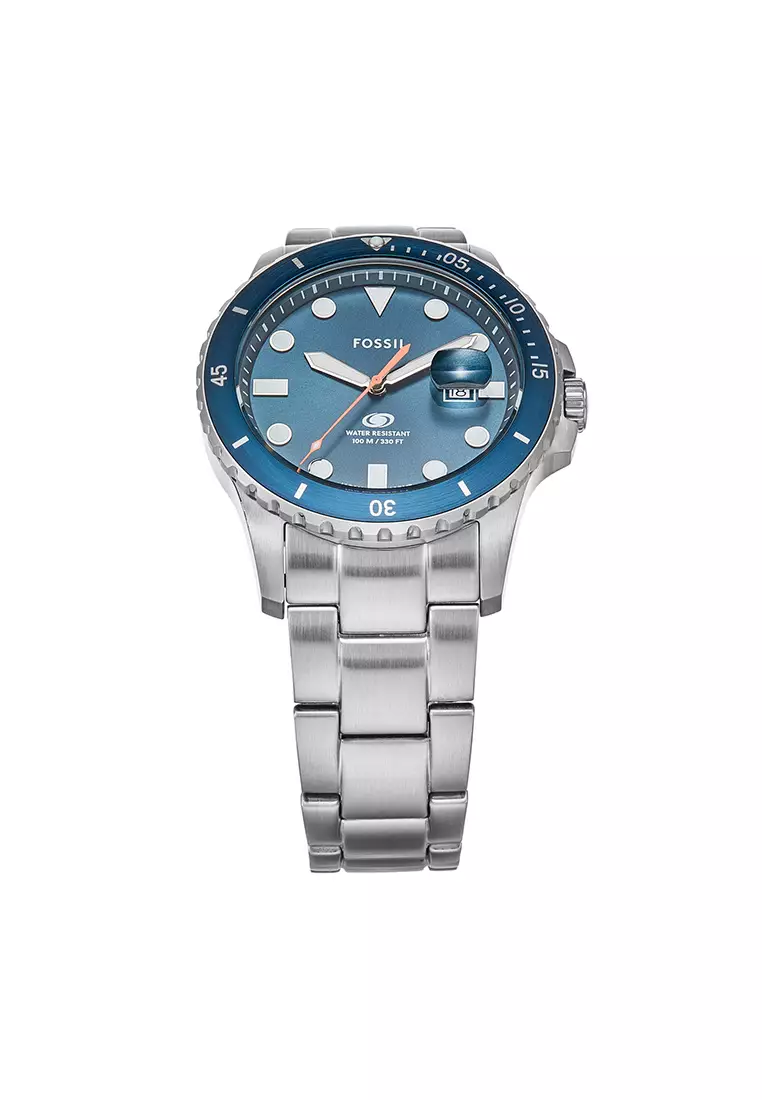 Fossil blue stainless steel watch price hotsell