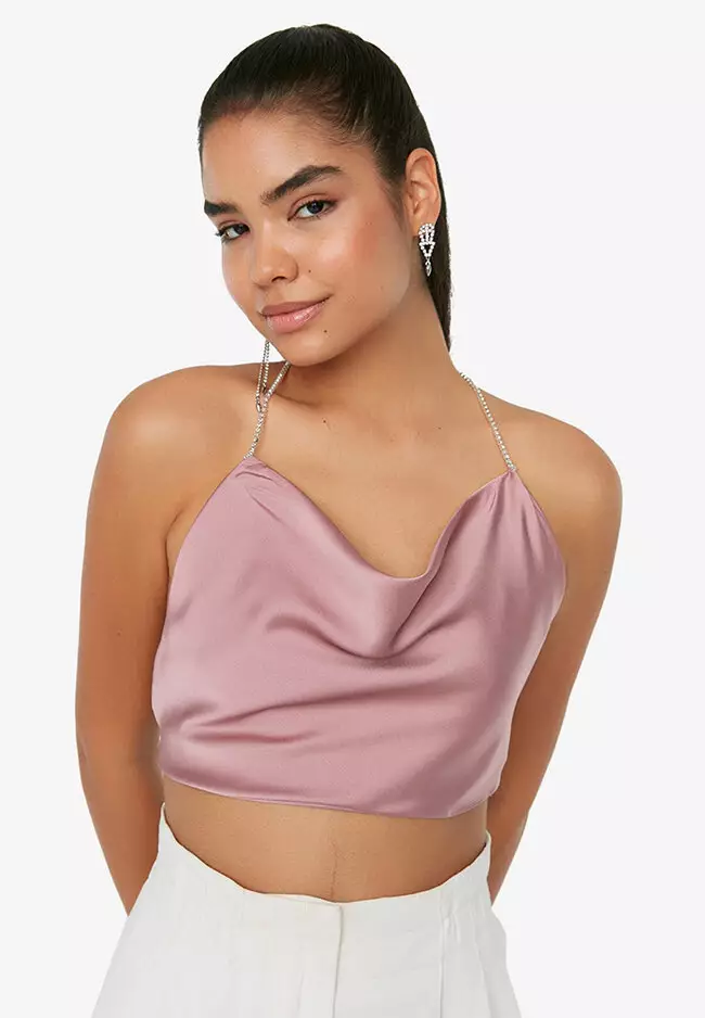 Buy Trendyol Rose Bustier Crop Top Online ZALORA Malaysia