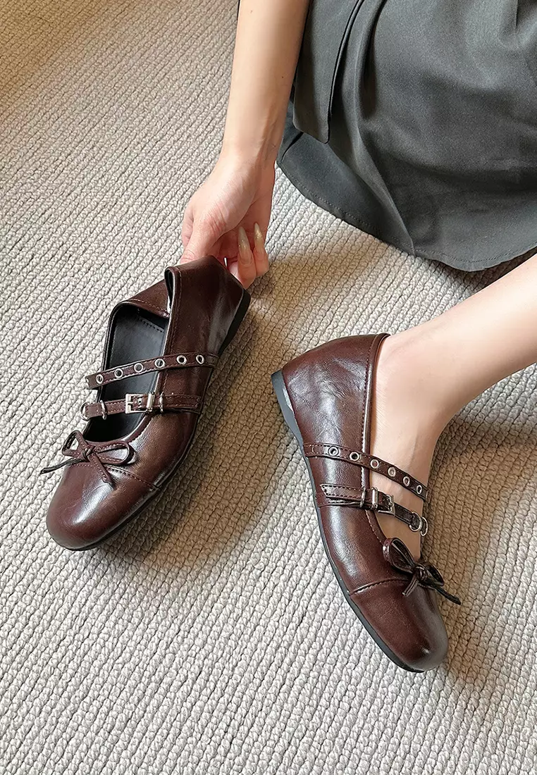 Bowknot Elevated Heel Mary Jane Shoes WW619-2