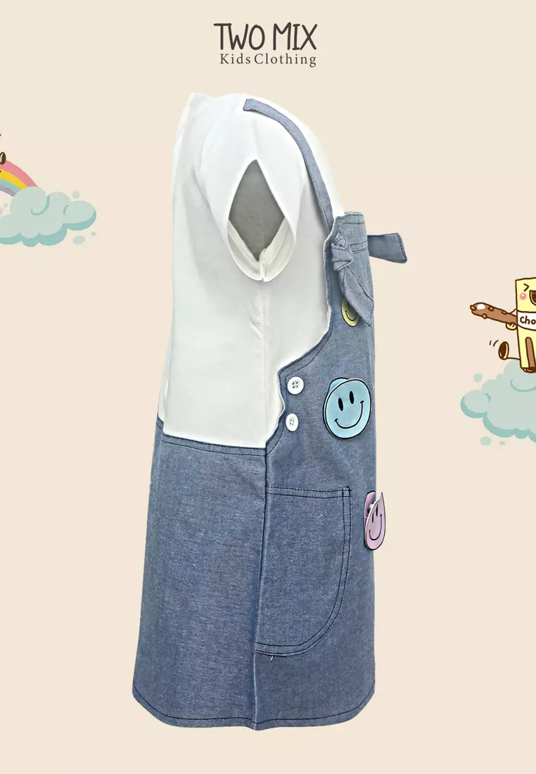 Two Mix - Dress Anak Perempuan Lucu - Baju Anak Cewek Jeans 1-8 Tahun 4137C