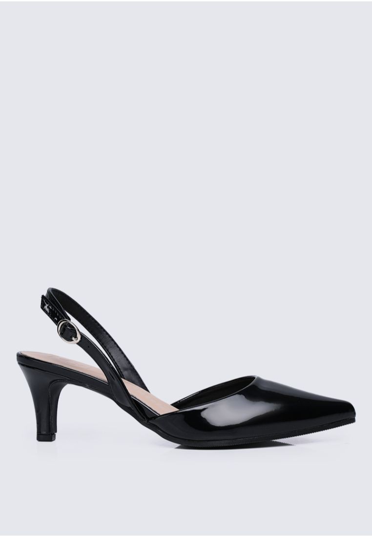My Ballerine Vicky Comfy Heels In Black