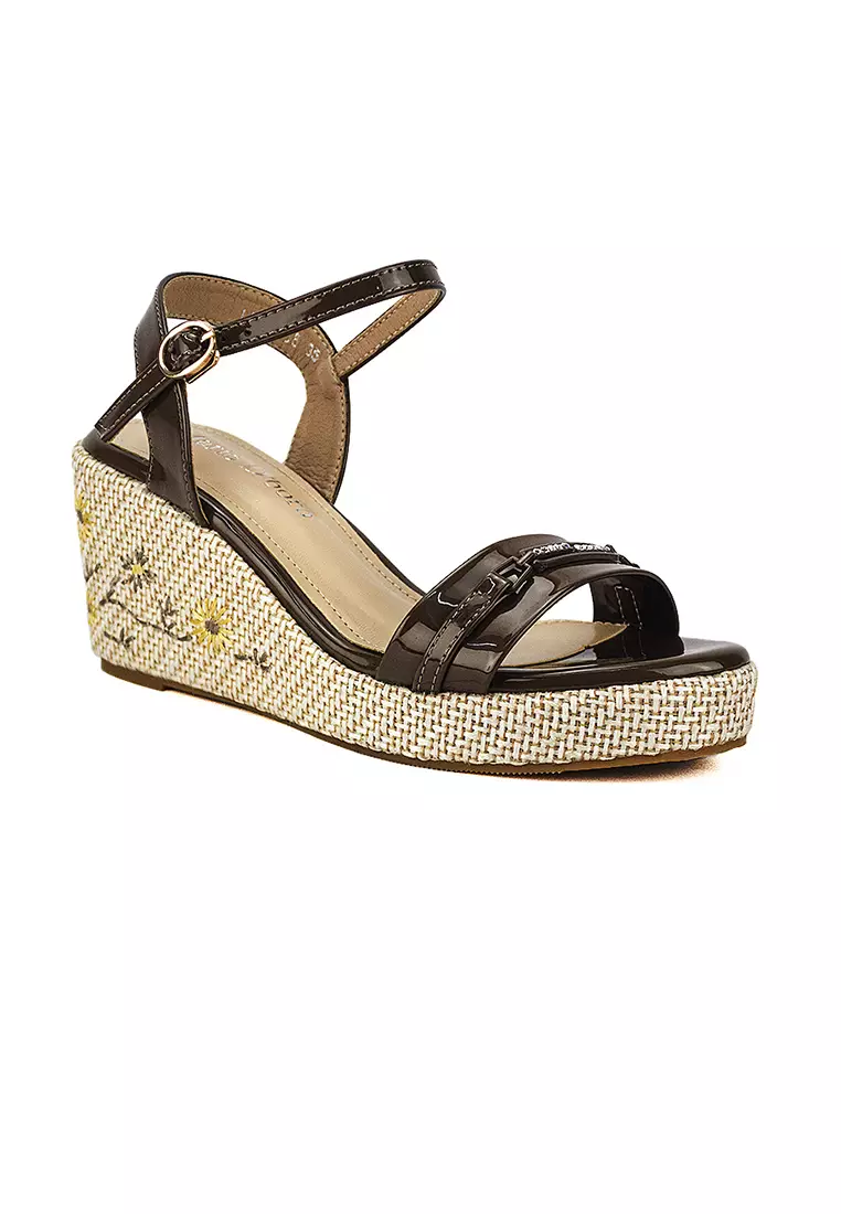 Discount on Mario D' boro Runway  shoes - SKU: Women's Wedge Sandals Lw 26058 Coffee C46