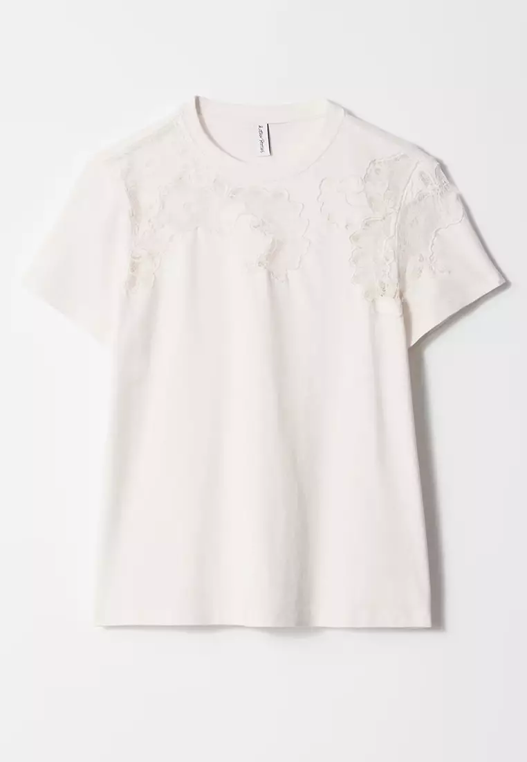 Lace Embroidery T-Shirt