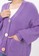 MKY CLOTHING lilac purple Colourfull Big Button Knit Cardigan in Lillac B9A80AAD97EA13GS_5