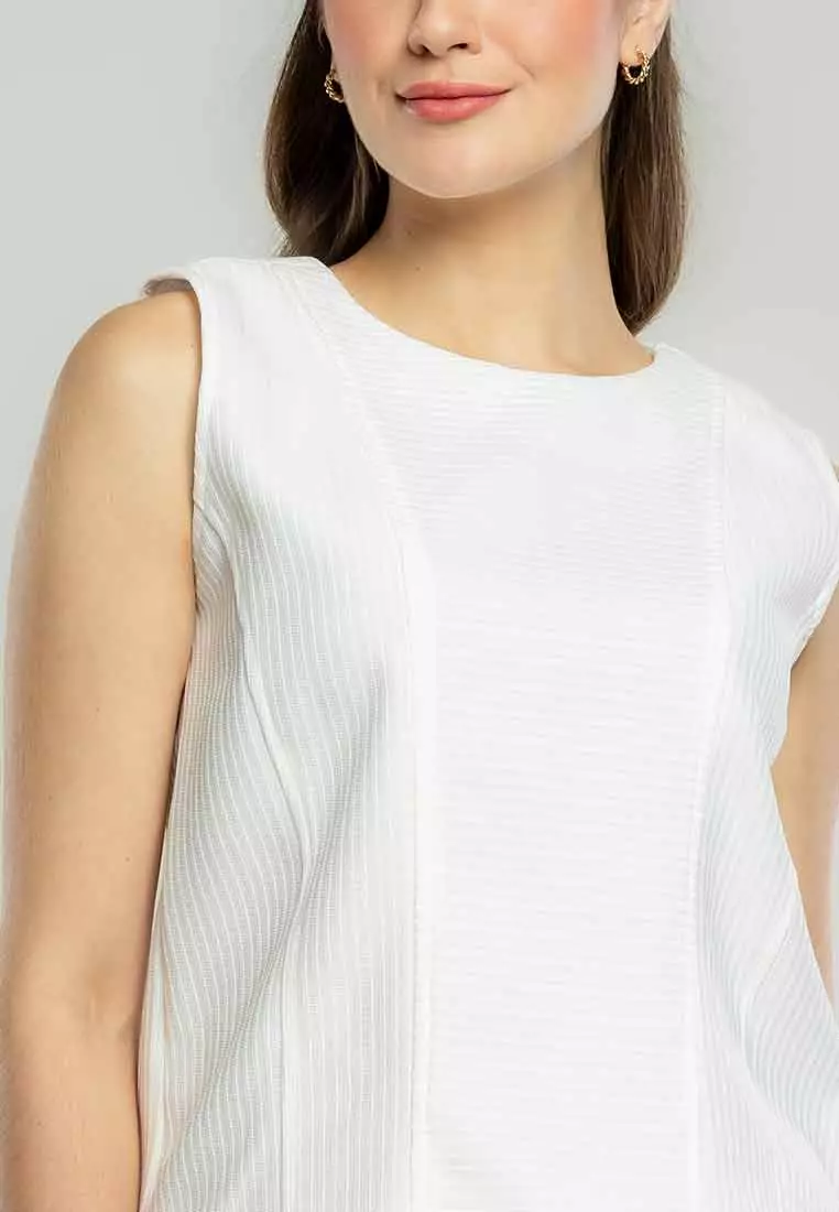 Whitney Textured Sleeveless Top