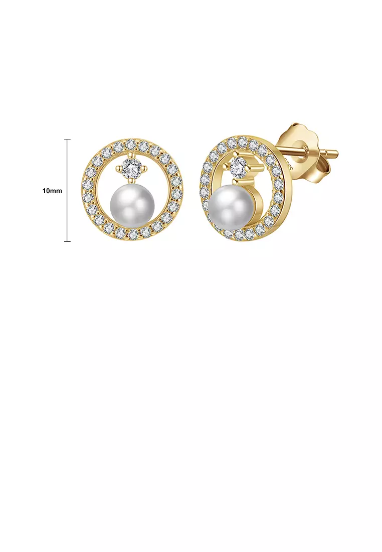 Gold and silver stud earrings cheap