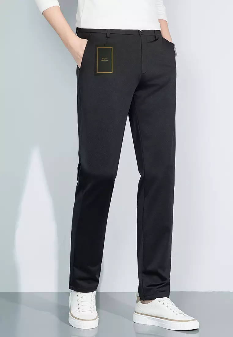 桑蠶絲小直筒西褲 WK-JBD905