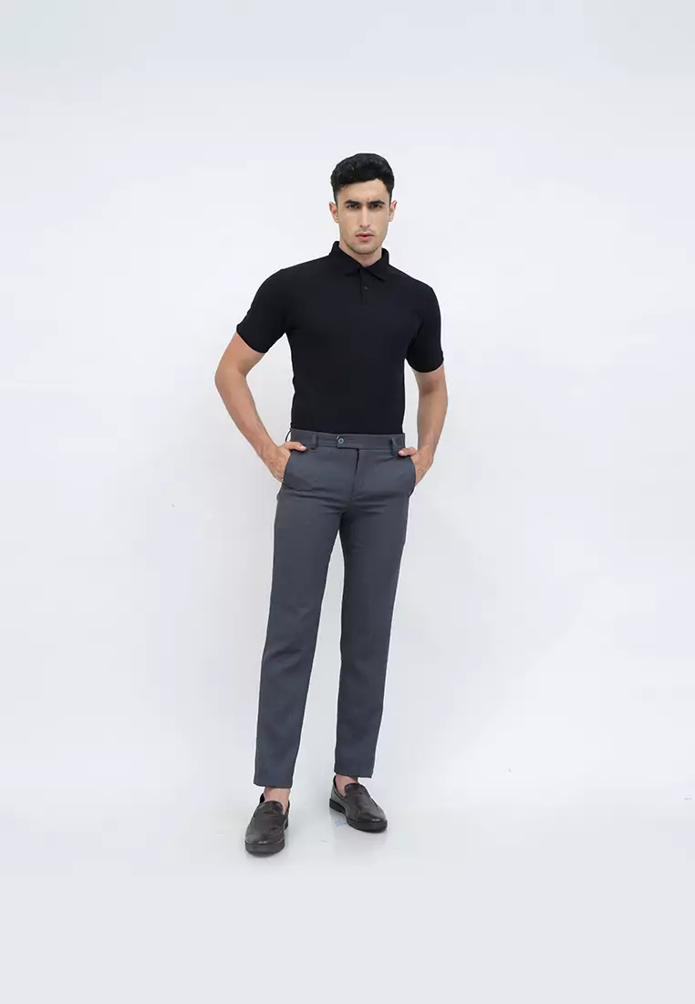 polo shirt baju kaos kerah polo slim houseofcuff hitam