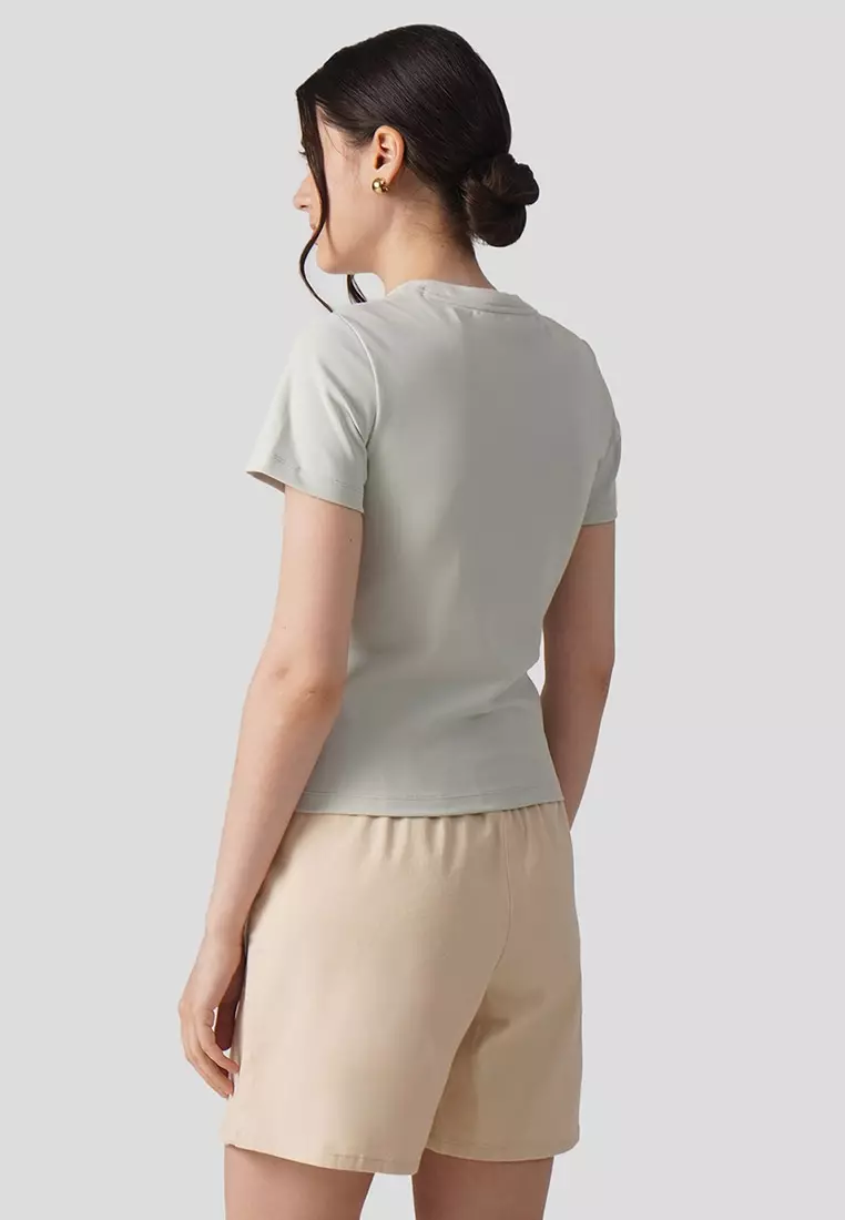 Soft Rib Crew Neck T-Shirt