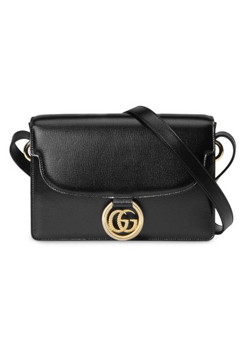Gucci black Gucci GG Ring Shoulder Bag in Black ED928AC43FD4B3GS_1