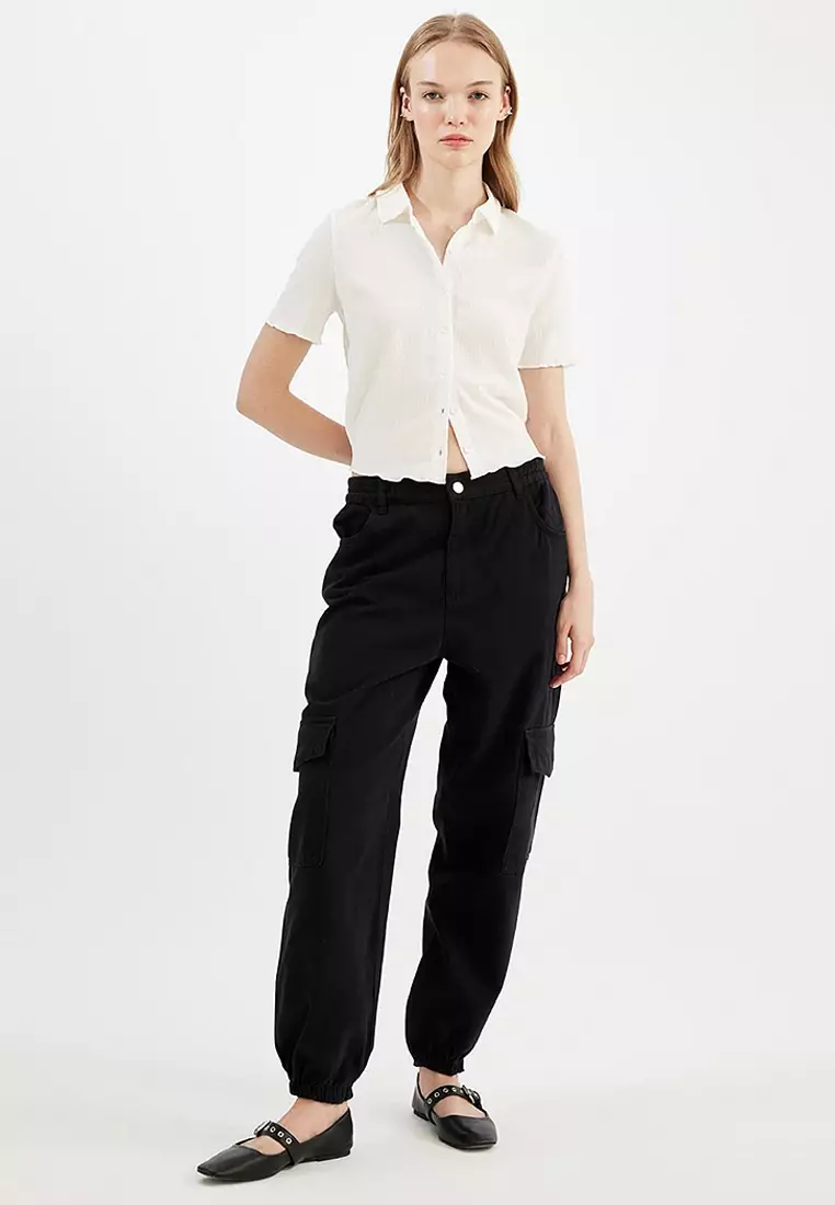 Cool Fitted Wrinkled Short Sleeve Shirt