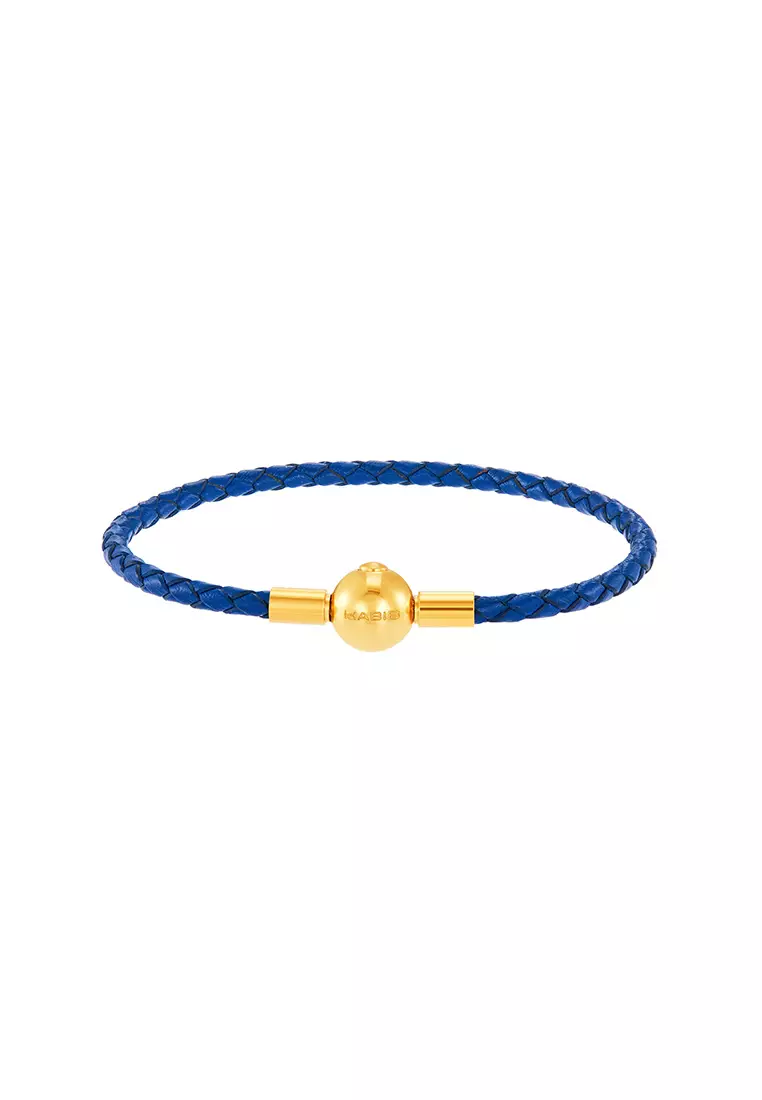 HABIB Leather Bracelet WWGB2180723 (Blue Colour)