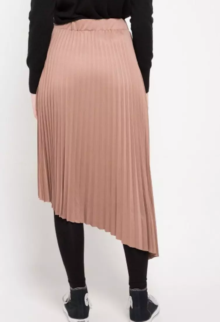 Asymetrical Plisket Skirt