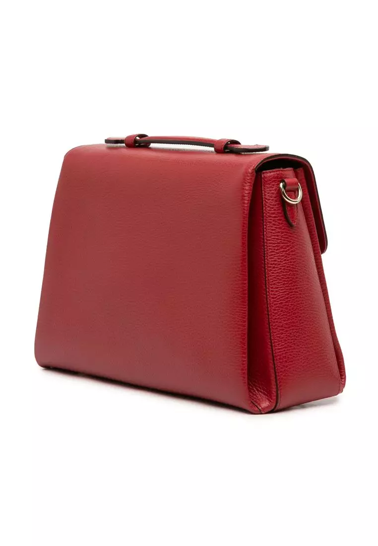 Pre-Loved Gucci Medium Dollar Calf Interlocking G Satchel