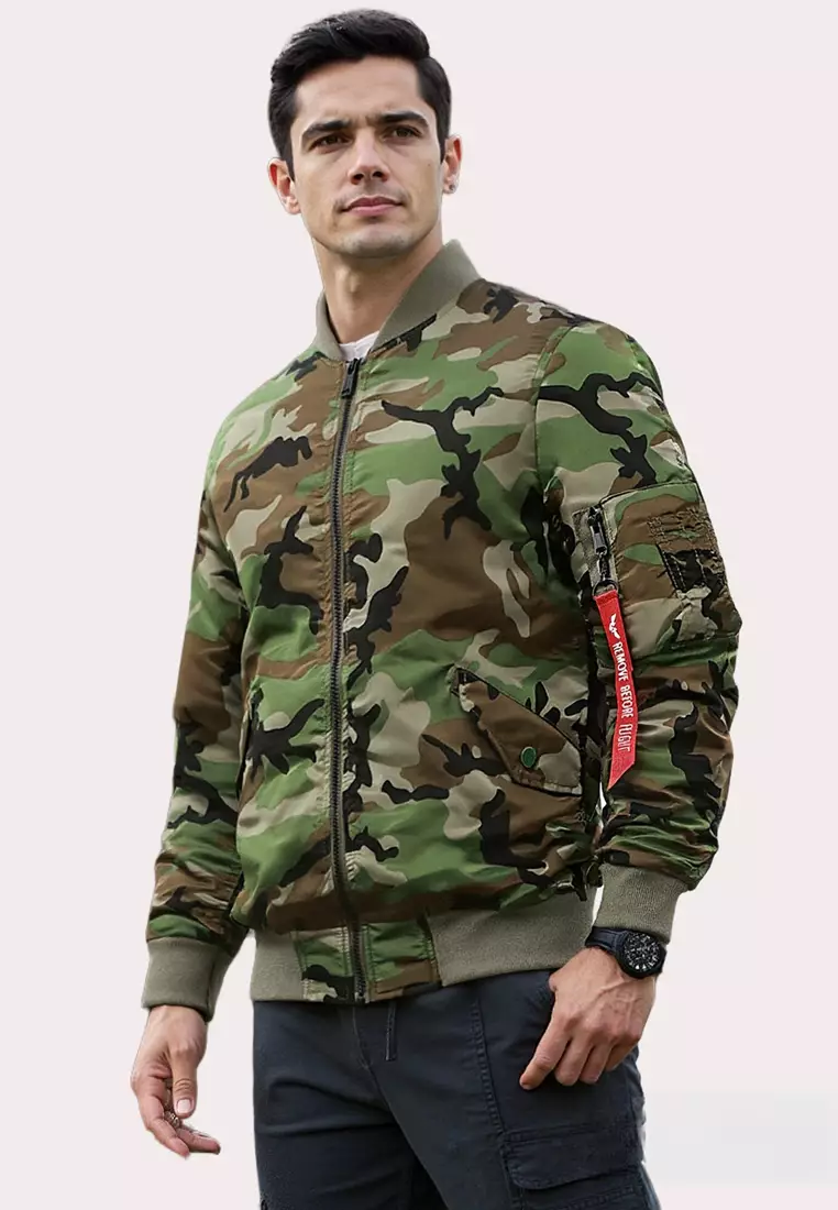 padded bomber urban camo bomber jacket