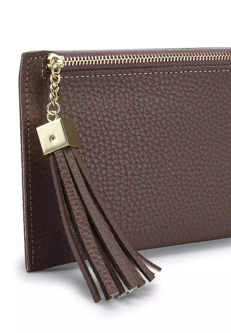 Pebbled Pouch With Card Holder