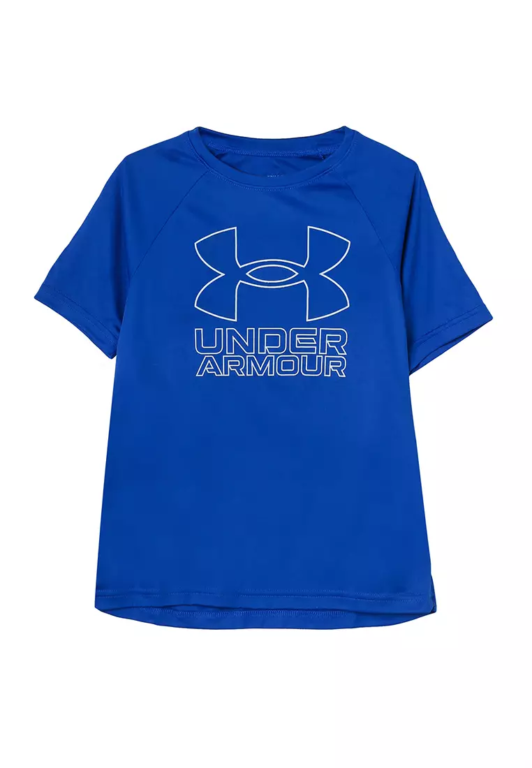 Under Armour Boys' Tech Hybrid Print Fill Short Sleeves T-Shirt 2024, Buy Under  Armour Online