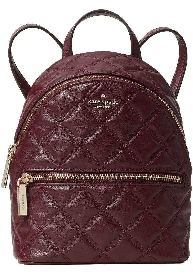Buy Kate Spade Kate Spade Natalia Mini Convertible Backpack in Cherrywood 2023 Online ZALORA