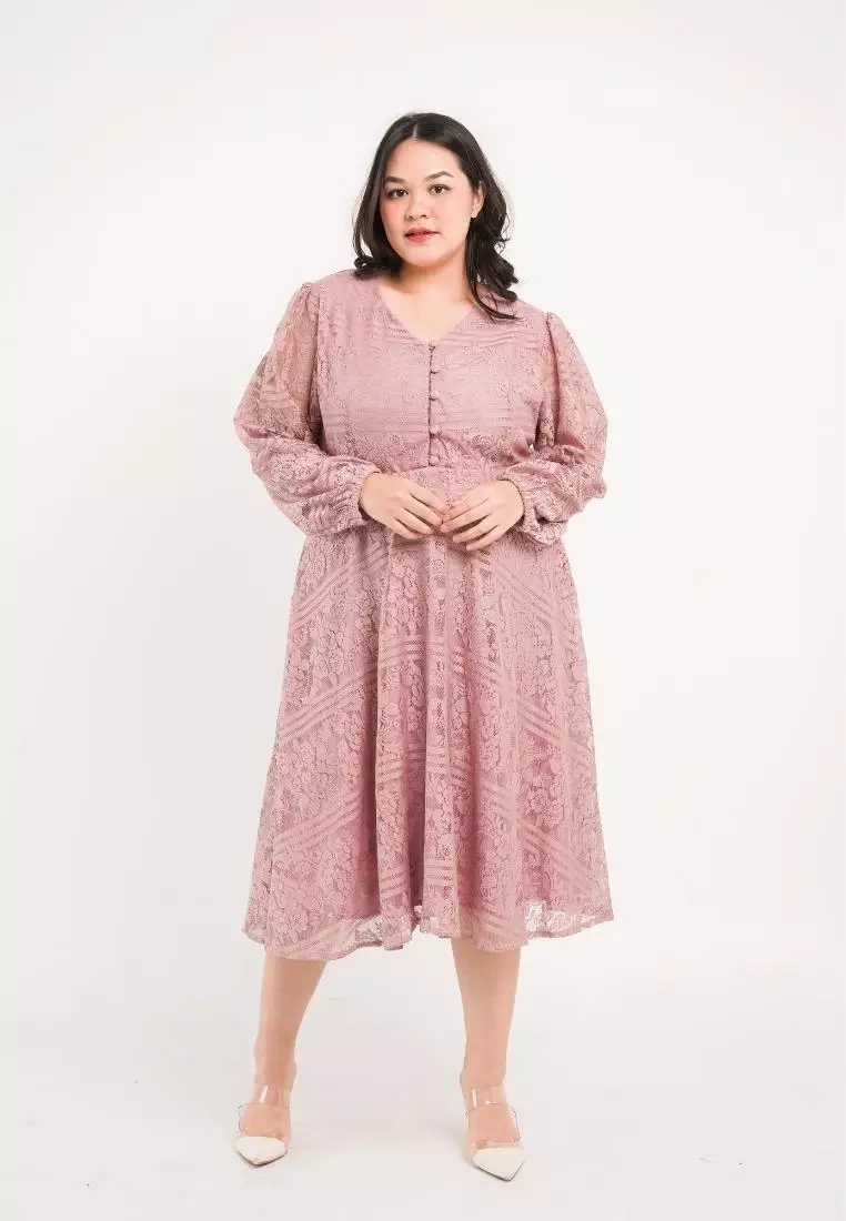 Plus Size Party Dress Hye Ji Vol 3 Dusty