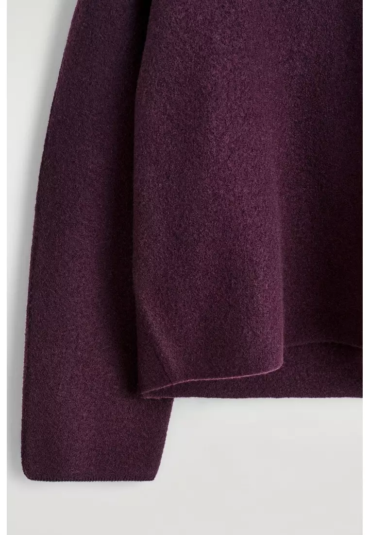 BOILED-WOOL CREW-NECK JUMPER