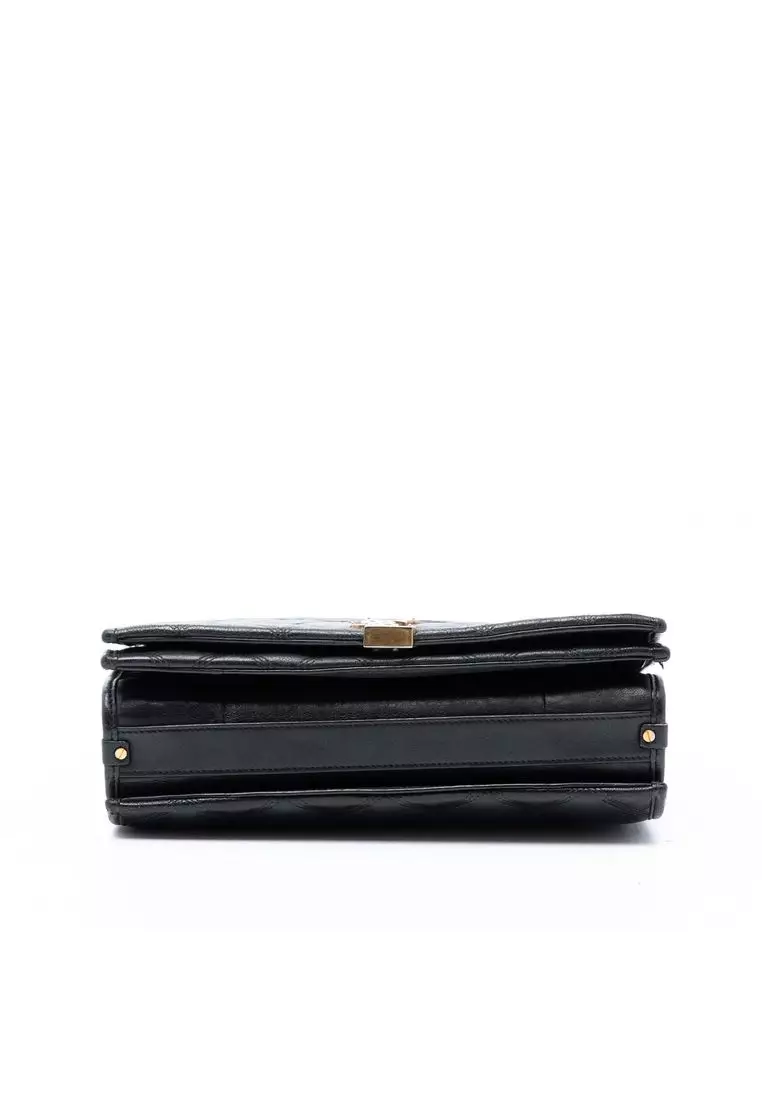 Pre-Loved Saint Laurent Small Quilted Lambskin Becky Chain Shoulder Bag