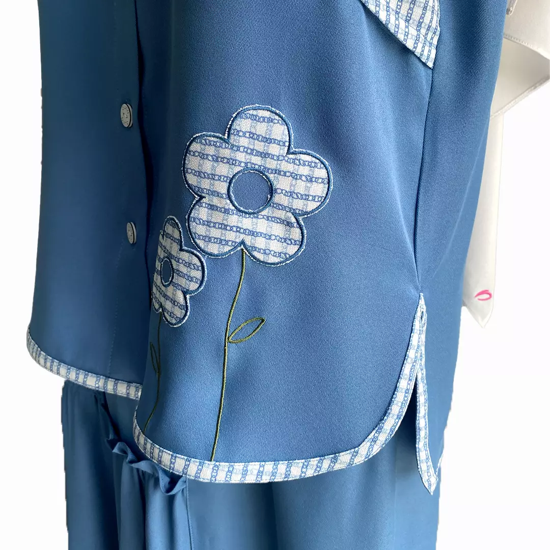 Rabbani - Setelan Tunik Dara Oletha Exclusive - Blue Heaven