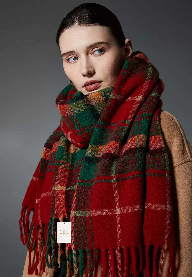 Plaid Scarf Cheap Christmas Scarves Buy HAPPY FRIDAYS Christmas