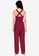 ZALORA BASICS red Pinafore Jumpsuit With Belt 45678AAA68021BGS_2