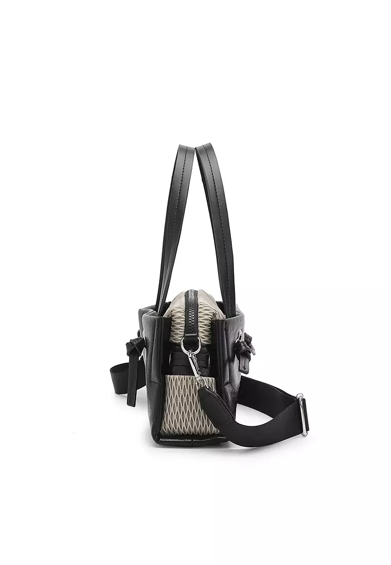 Women's Top Handle Bag / Sling Bag / Crossbody Bag - Black