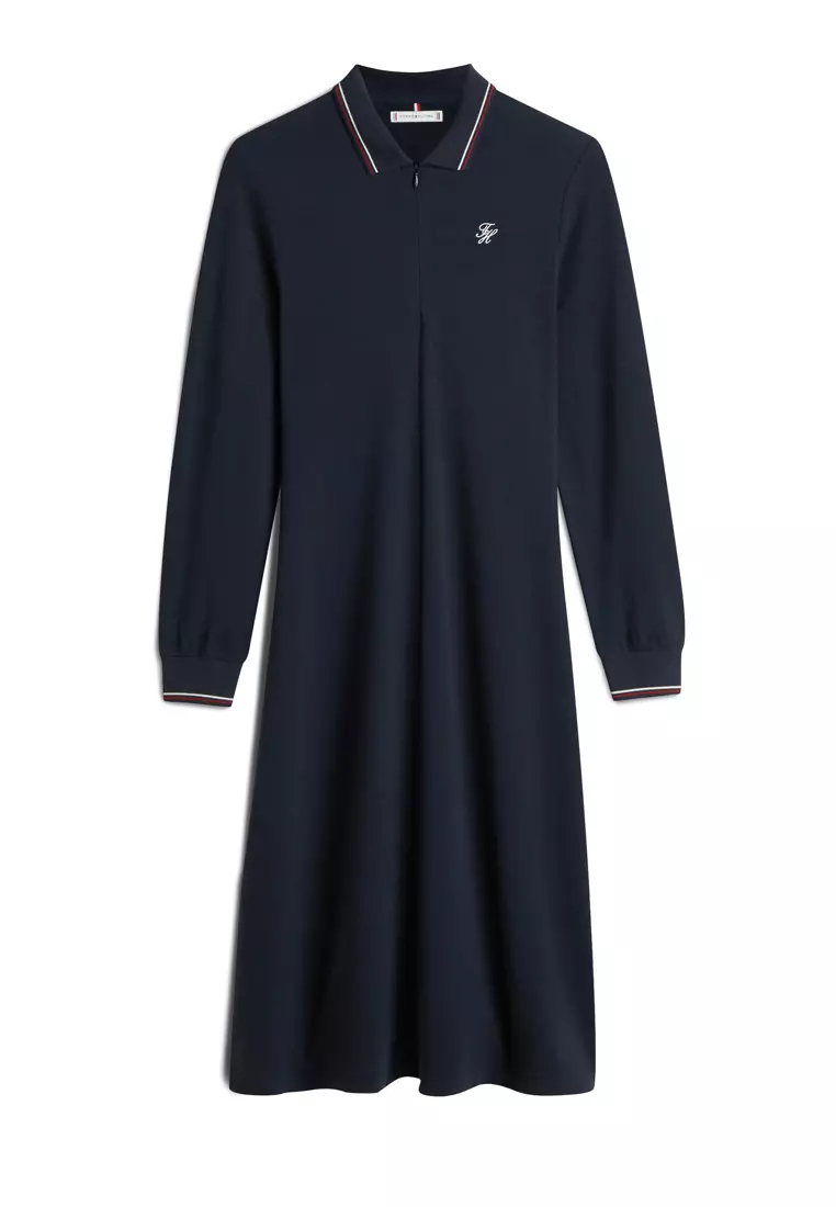 Buy Tommy Hilfiger Script Lyocell Polo Dress - TH Mainline Online | ZALORA  Malaysia