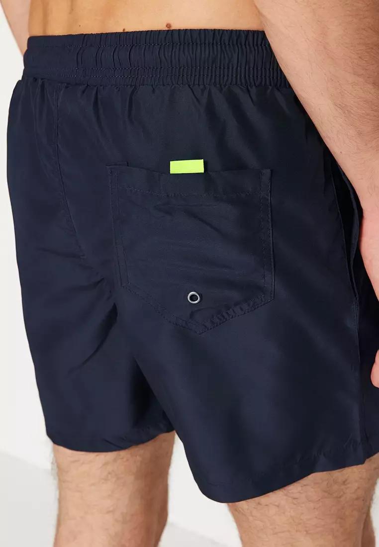 Navy Blue Basic Standard Size Swimsuit Swim Shorts TMNSS20DS0023