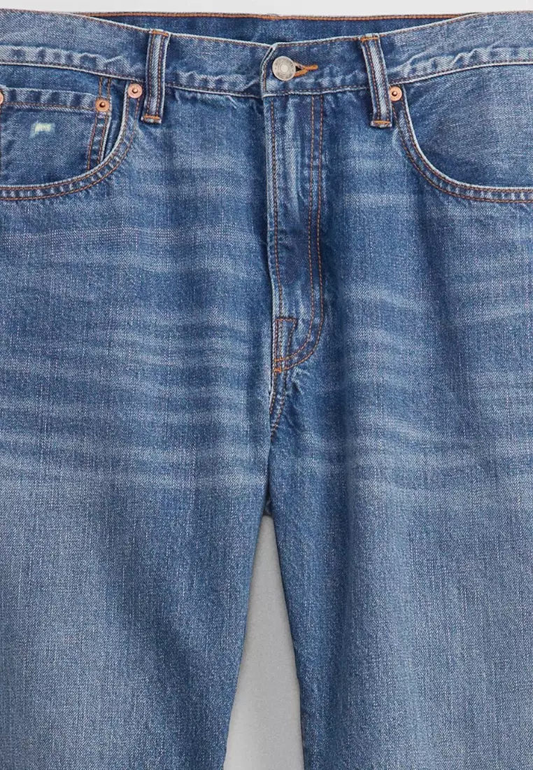 Straight Jeans with Washwell