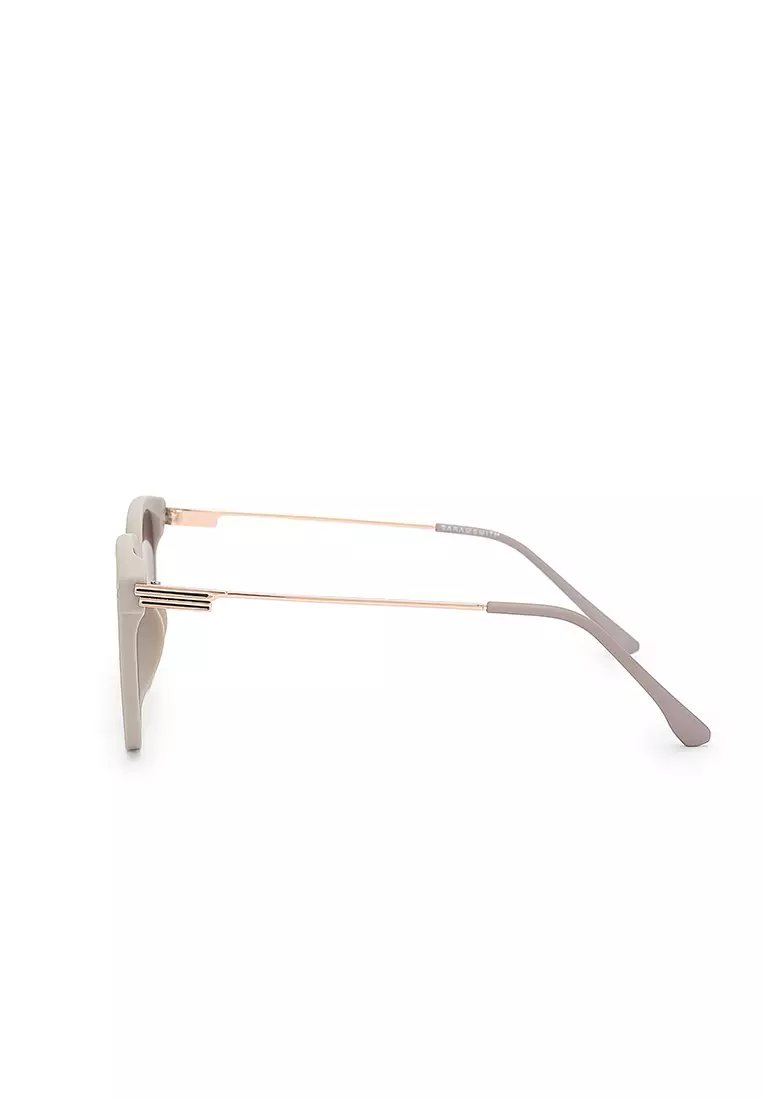 Unisex Fashion Sunglasses - Elastic Grey / Coffee