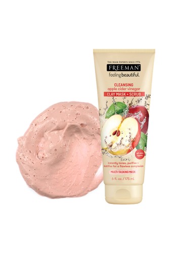 Jual Freeman Beauty Freeman Feeling Beautiful Cleansing Apple Cider Vinegar Clay Mask And Scrub 175ml Original Zalora Indonesia