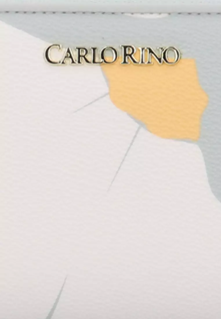 Buy Carlo Rino Bloom Zip Around Wallet - Medium Grey 2026 Online | ZALORA
