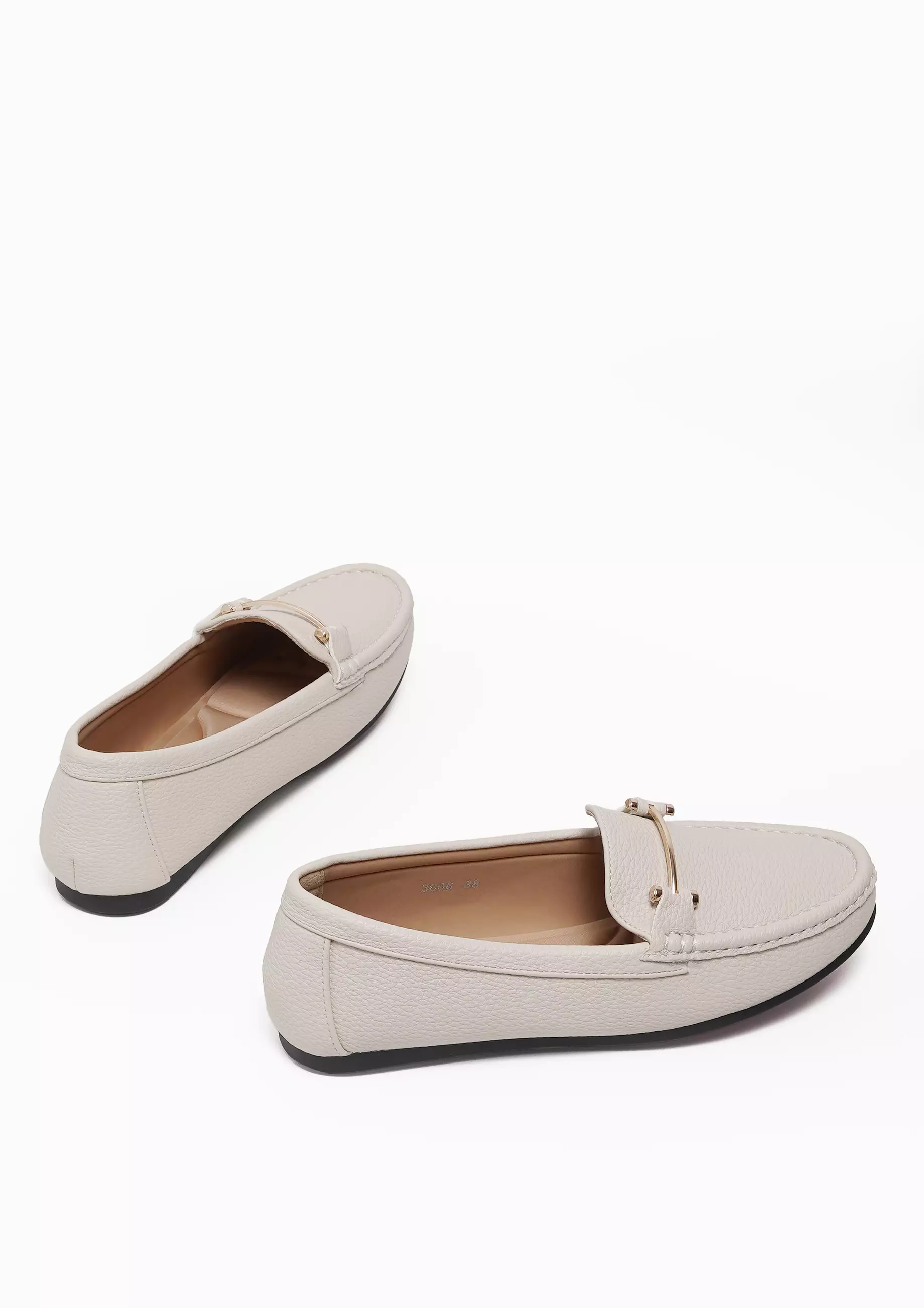 VIVI NICI - Deanna Sepatu Flatshoes Kerja Wanita Cannoli Cream