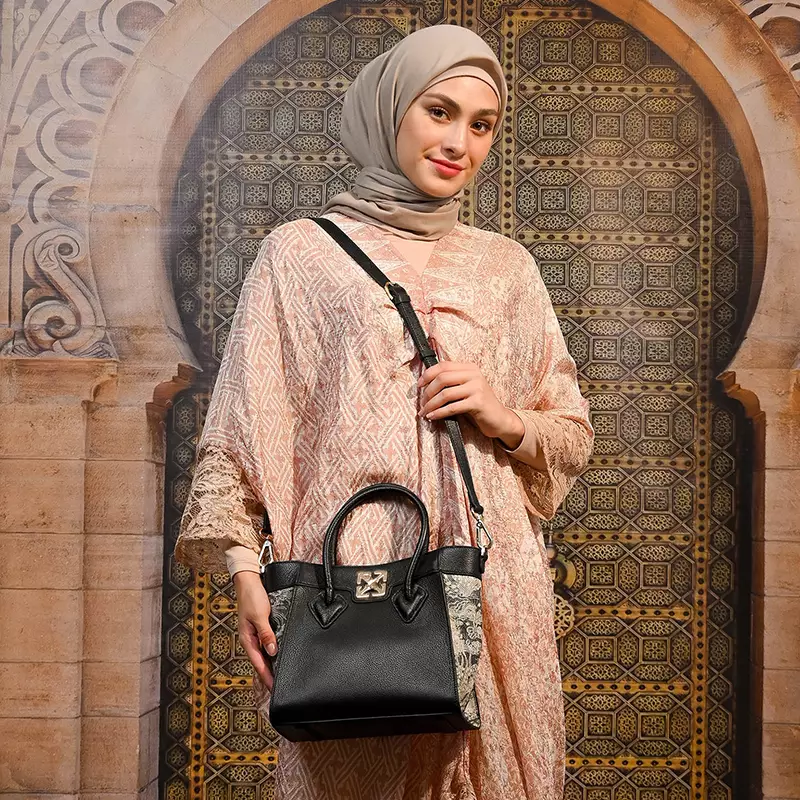 Canta Satchel Flower Prt