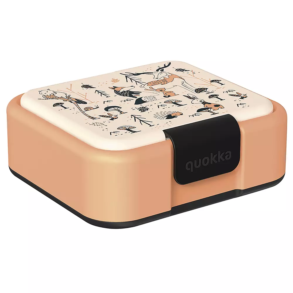 Bundling Set Quokka Sandwich Box & Quokka Ecozen Bottle Ice With Strap In The Woods 430ml - Tempat Makan - Botol Minum Anak